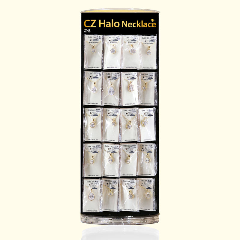 HALO NECKLACE 2S-L GOLD & SILVER
