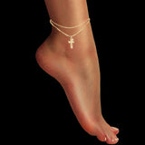 Anklet 16H Stand Gold Necklace