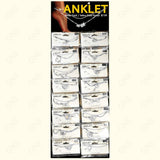 ANKLET 1S CLEAR STAND SILVER