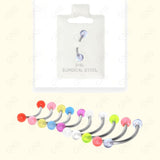 Mey014 Plastic Solid Color Body Jewelry