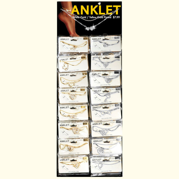 ANKLET 1 SIDE STAND GOLD &amp; SILVER