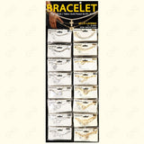 BRACELET 1S CLEAR STAND GOLD & SILVER