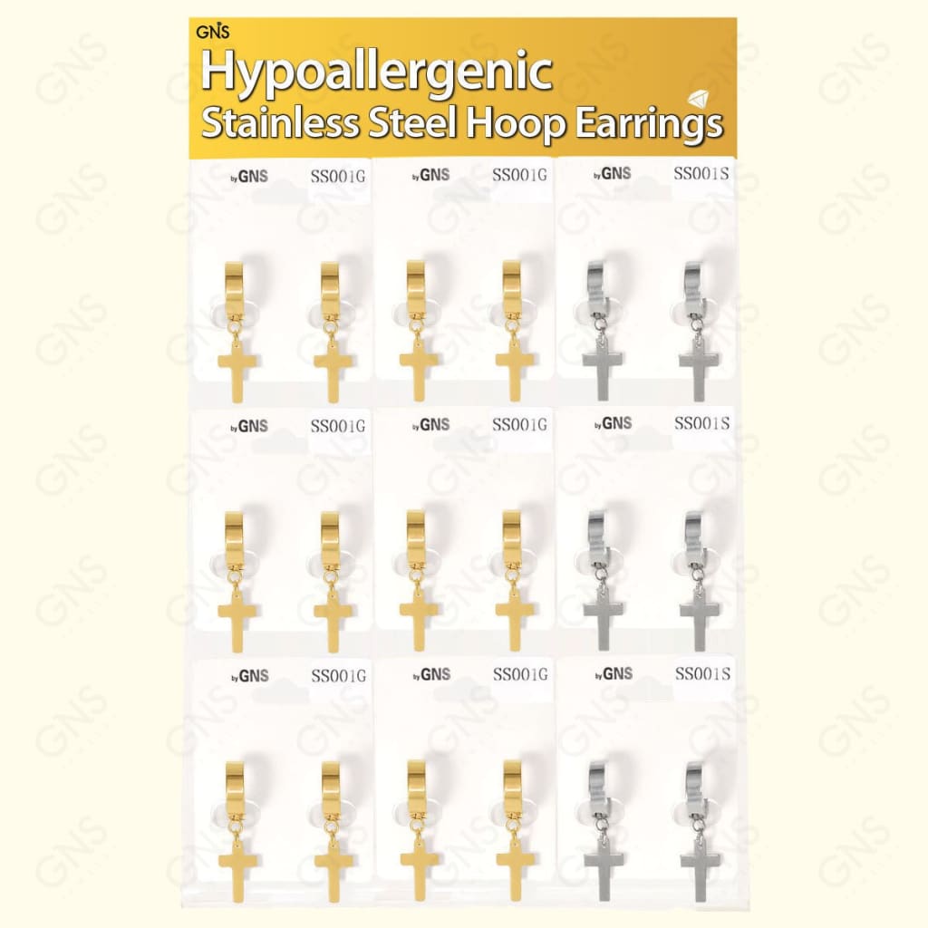 Hypoallergenic Stainless Steel Hoop Earrings Ggs (Ss 27Pcs) Earring