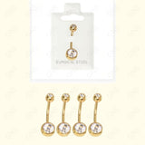 MBL002 BALL CLEAR STONE GOLD